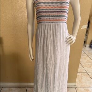Forever 21 Multicolor Striped Maxi Dress
